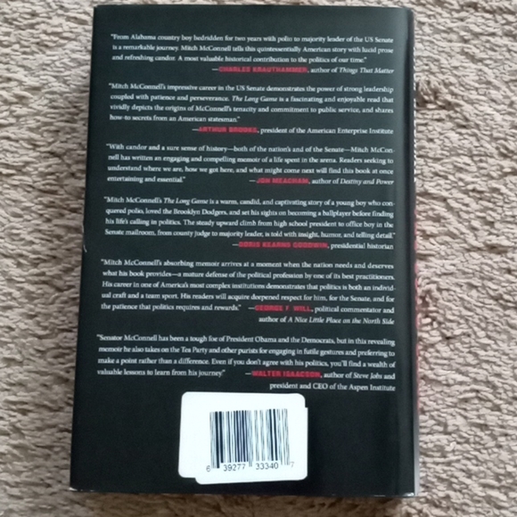 New "The Long Game" Hardcover Book About McConnell - Picture 3 of 4